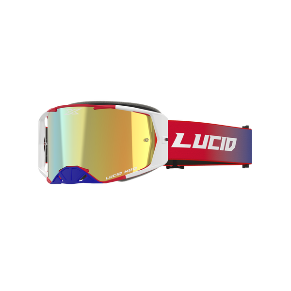 Lucid Goggle LUCID TM RWB - Gold Mirror Lens - EKS Brand