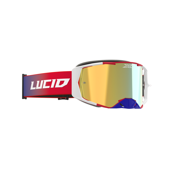 Lucid Goggle LUCID TM RWB - Gold Mirror Lens - EKS Brand