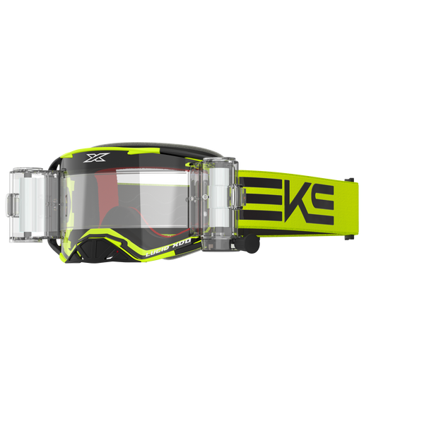 Lucid Goggle Race Pack Flo Yellow, Black - Zip Off - EKS Brand