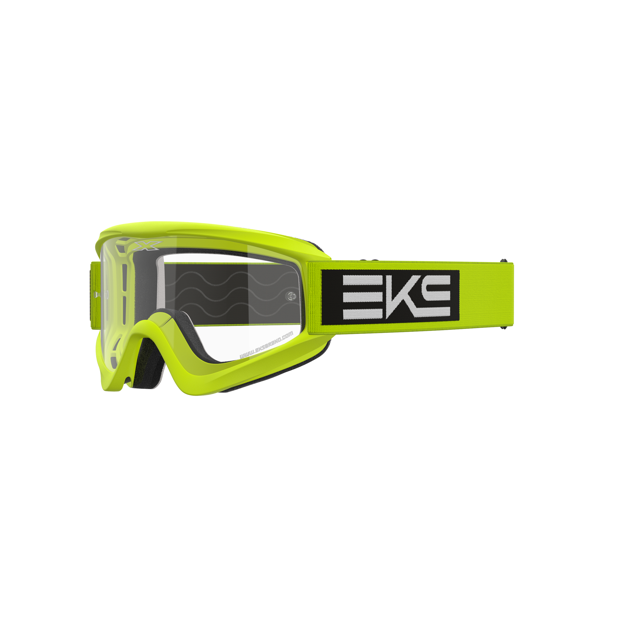 EKS Brand GOX Flat-Out Goggle EKS Flo Yellow