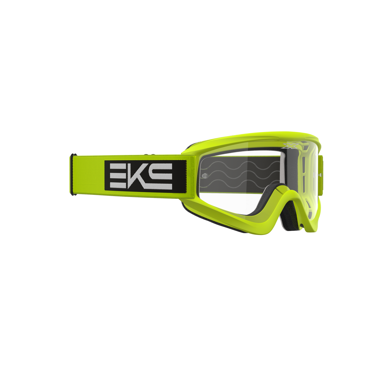 GOX Flat-Out Goggle EKS Flo Yellow - Clear
