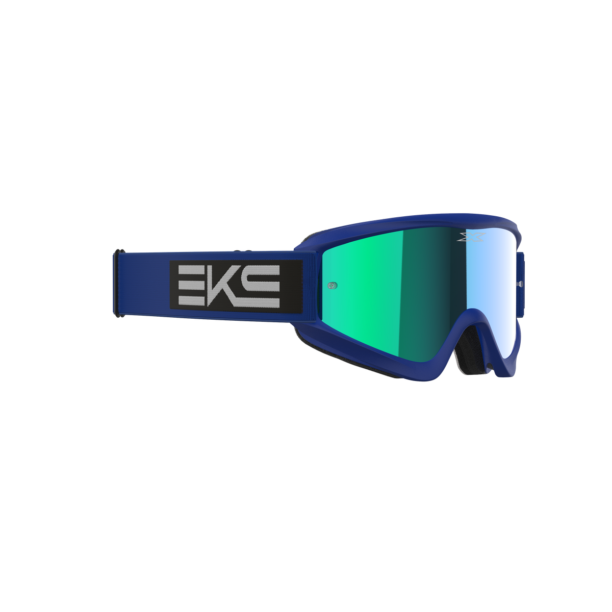 GOX Flat-Out Goggle EKS Blue Black - Blue Mirror