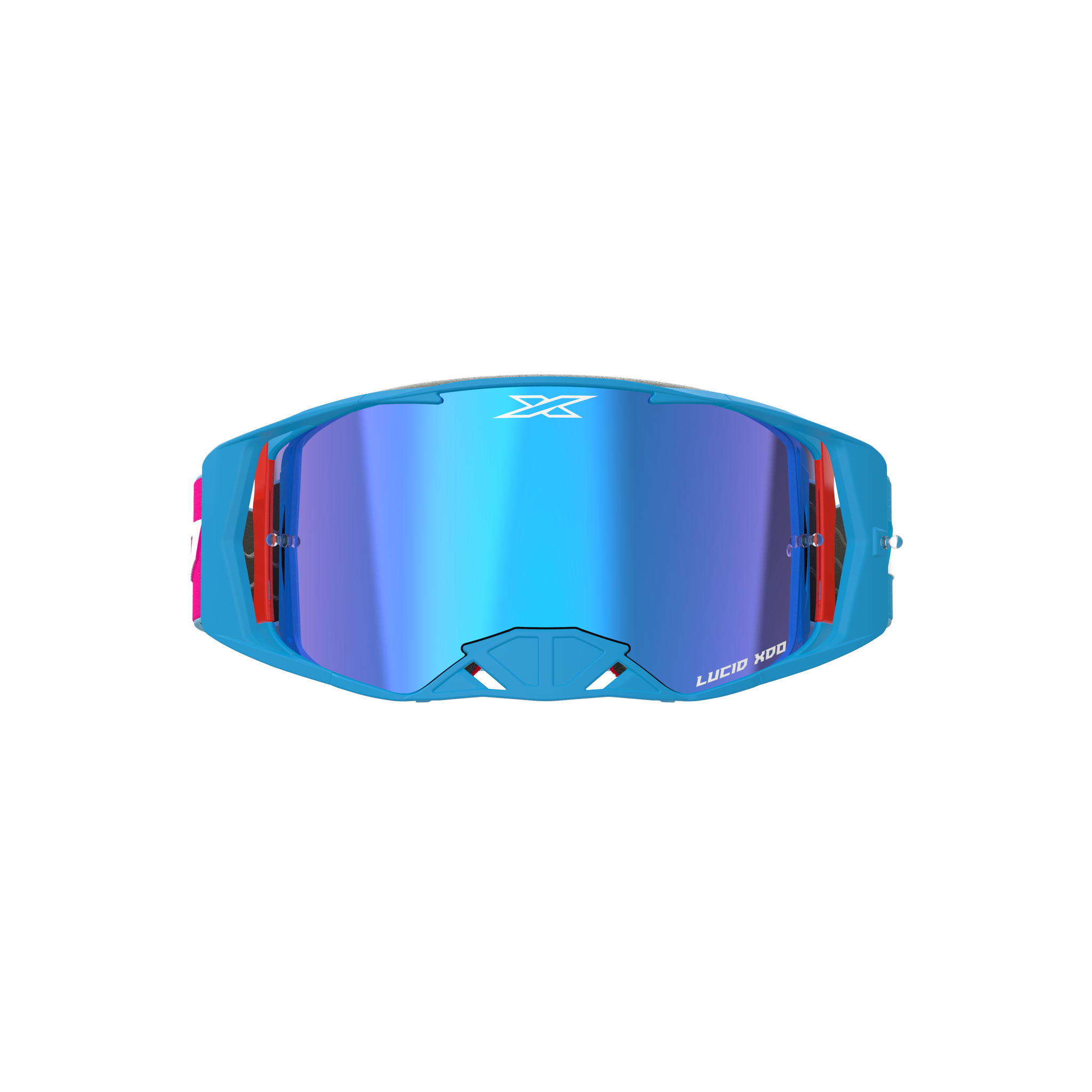 lucid goggles Lucid Goggle LUCID TM Flo Fade Pink - Blue Mirror Lens