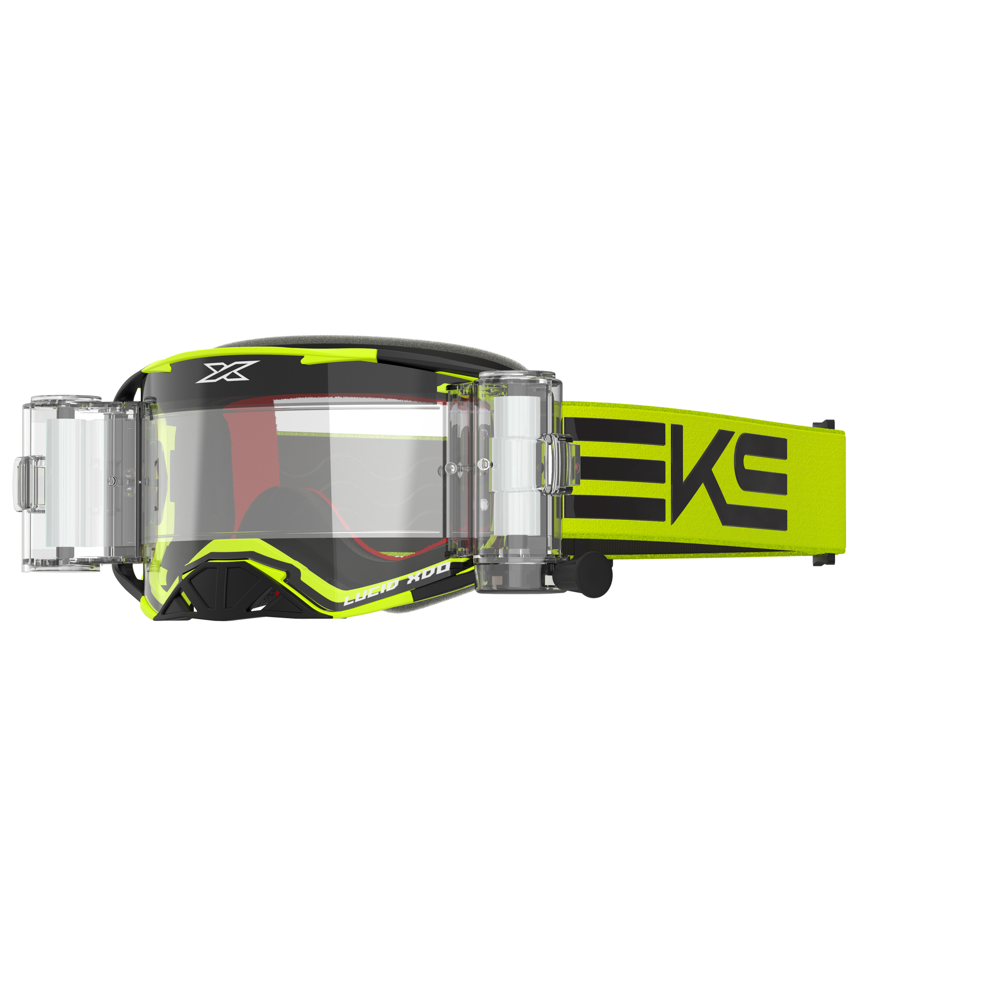 Lucid Goggle Race Pack Yellow Zip Off Clear