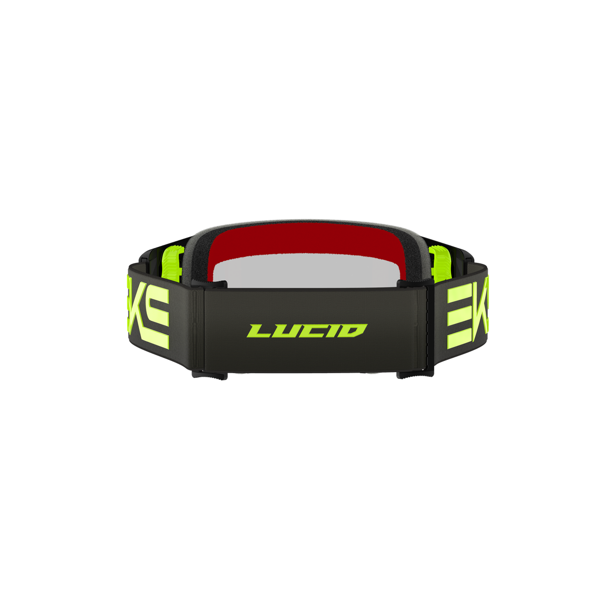 Lucid Goggle EKS Flag Black Flo Yellow - Gold Mirror Lens