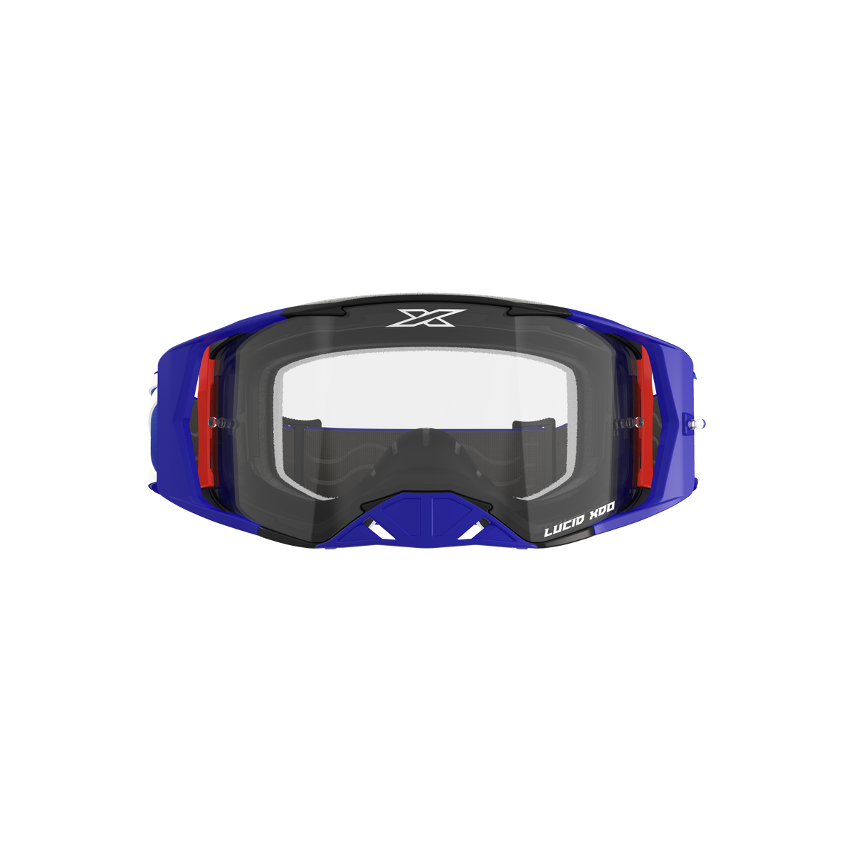 Lucid Race Face Goggle Caliber Blue - Clear Lens