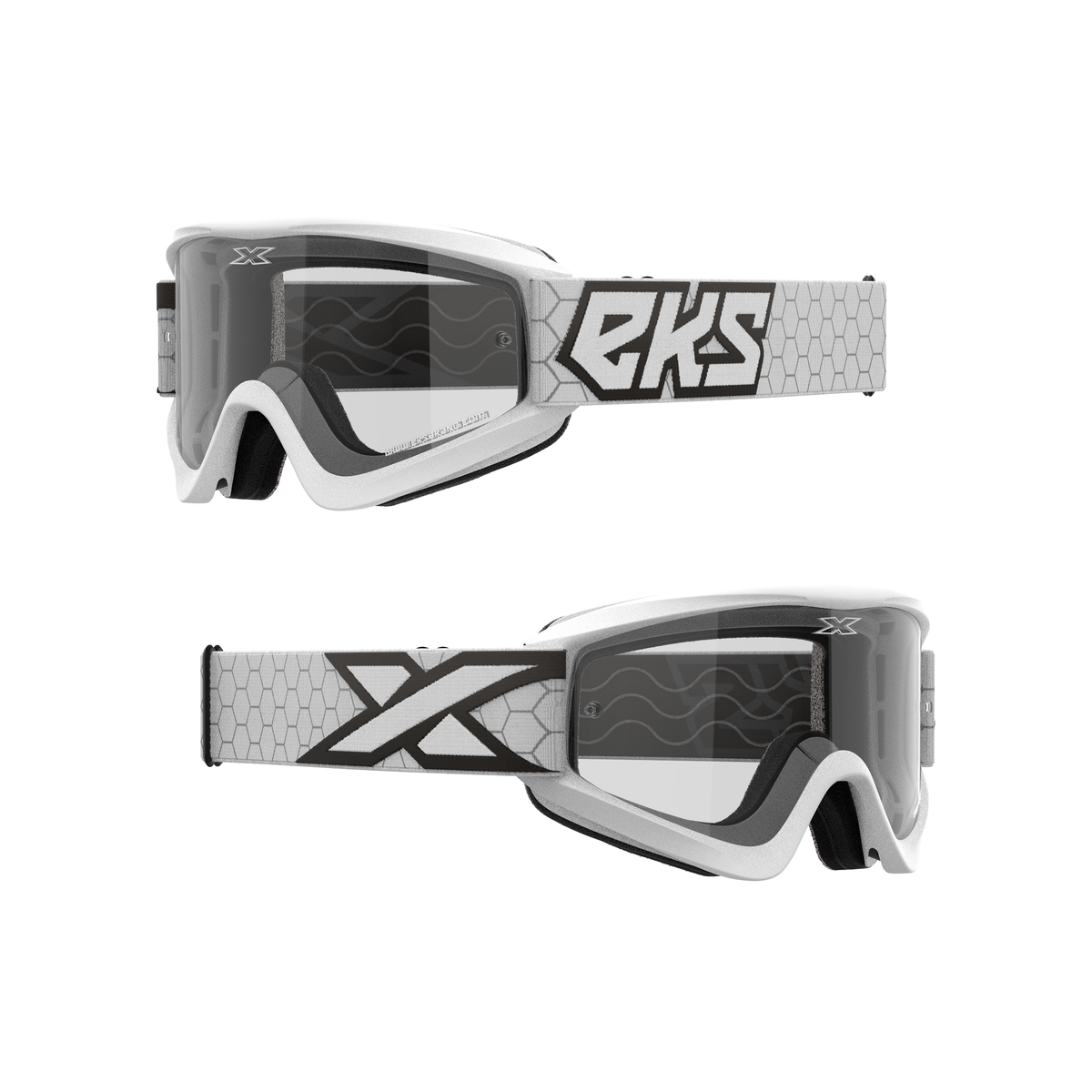 GOX Flat-Out Clear Goggle White, Black