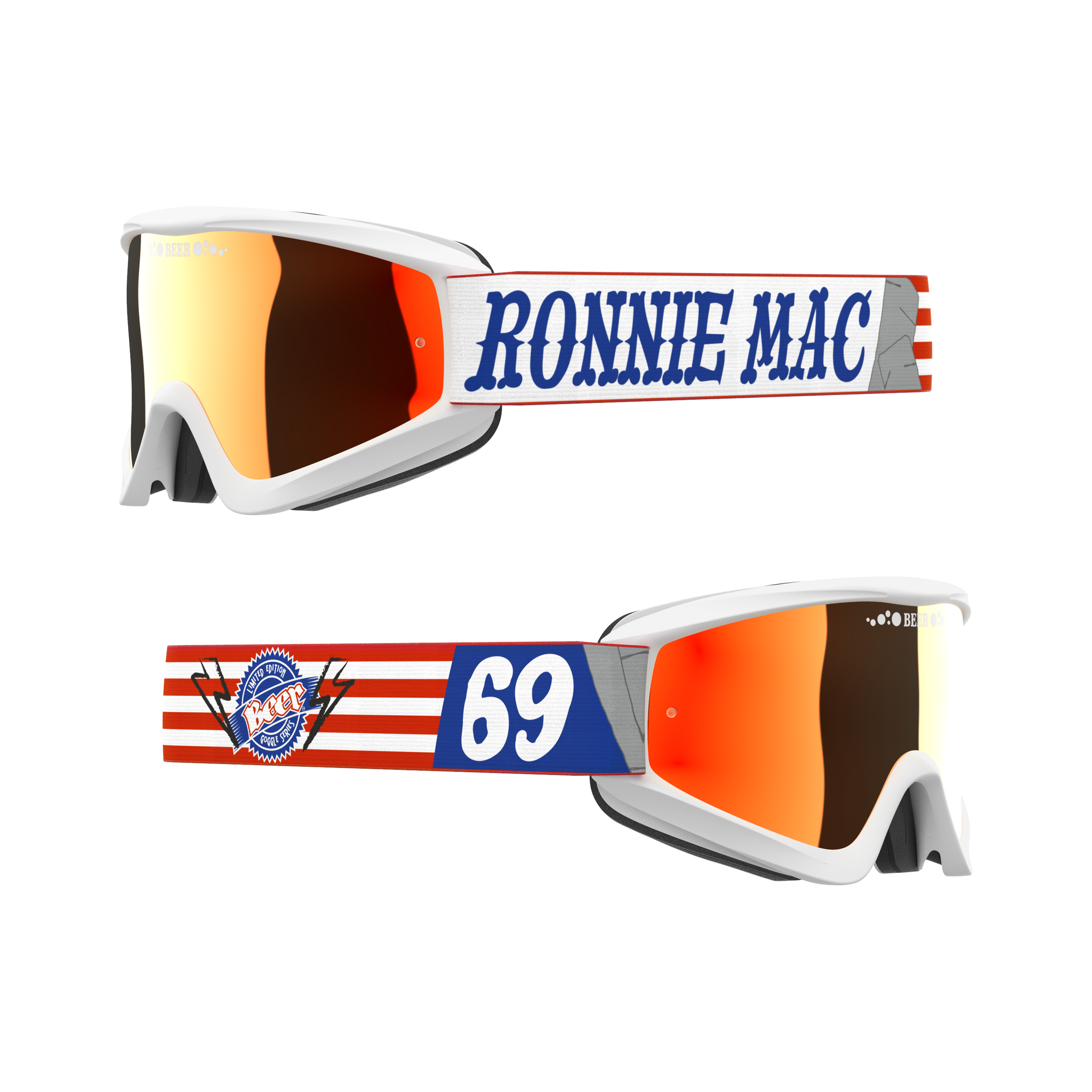Ronnie Mac BEER Goggle Limited Edition RM69 - EKS Brand