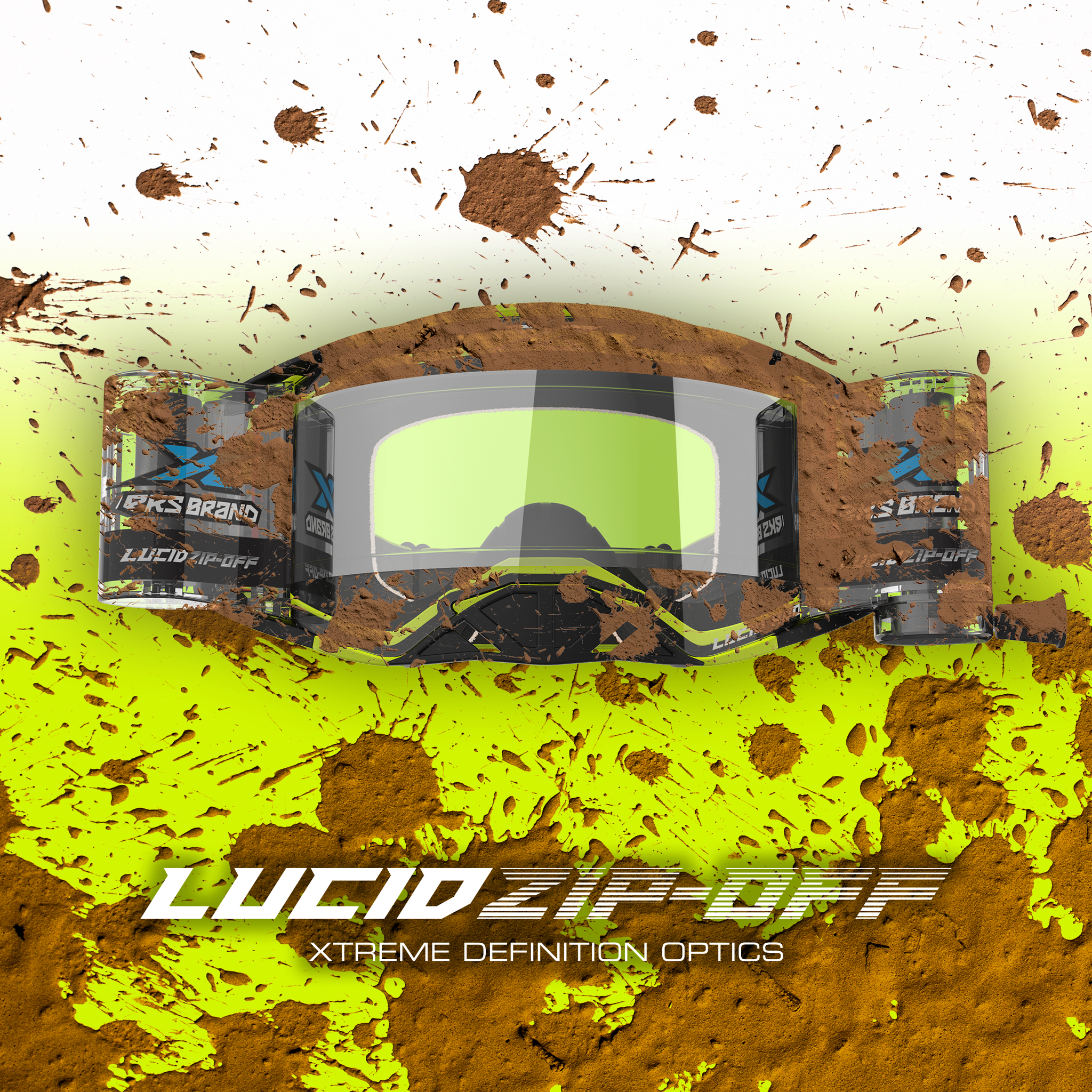define goggles Lucid Goggle Race Pack Flo Yellow, Black - Zip Off
